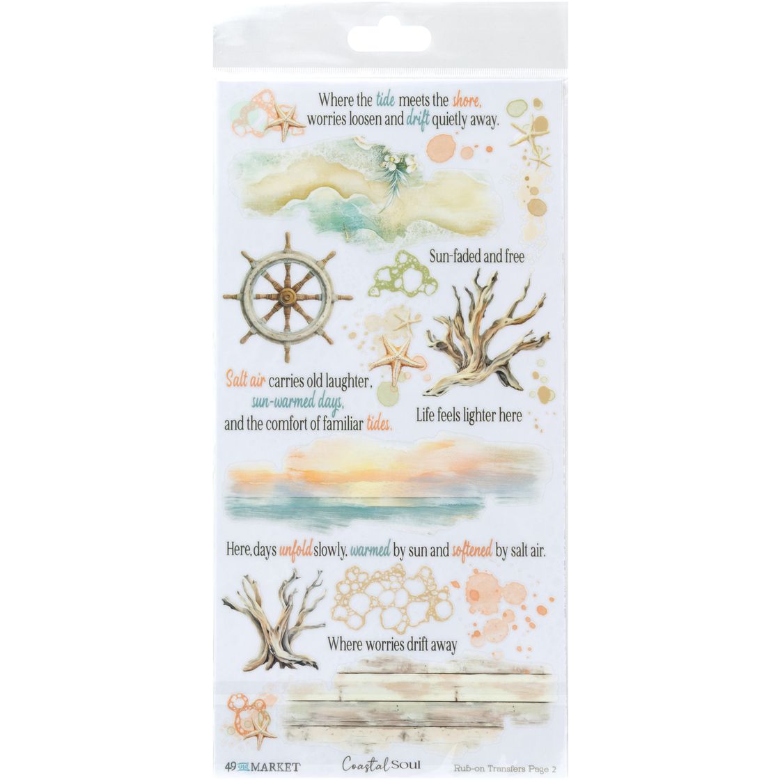 49 And Market - Coastal Soul - Blendable Rub-On Transfer
