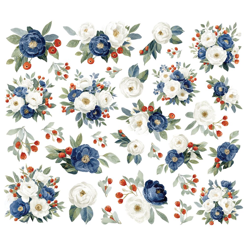 ***Pre-Order*** Simple Stories - Simple Vintage Sand & Sea - Floral Bits & Pieces