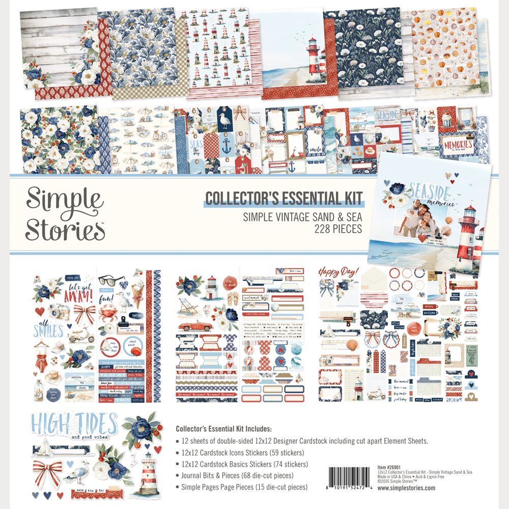 ***Pre-Order*** Simple Stories - Simple Vintage Sand & Sea - Collectors Essentials Kit