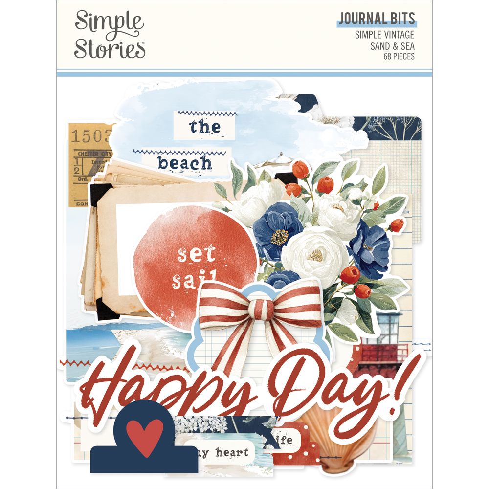 ***Pre-Order*** Simple Stories - Simple Vintage Sand & Sea - Journal Bits & Pieces