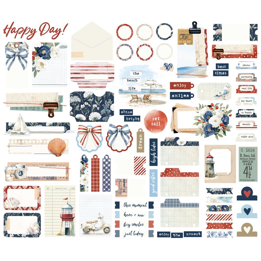 ***Pre-Order*** Simple Stories - Simple Vintage Sand & Sea - Journal Bits & Pieces