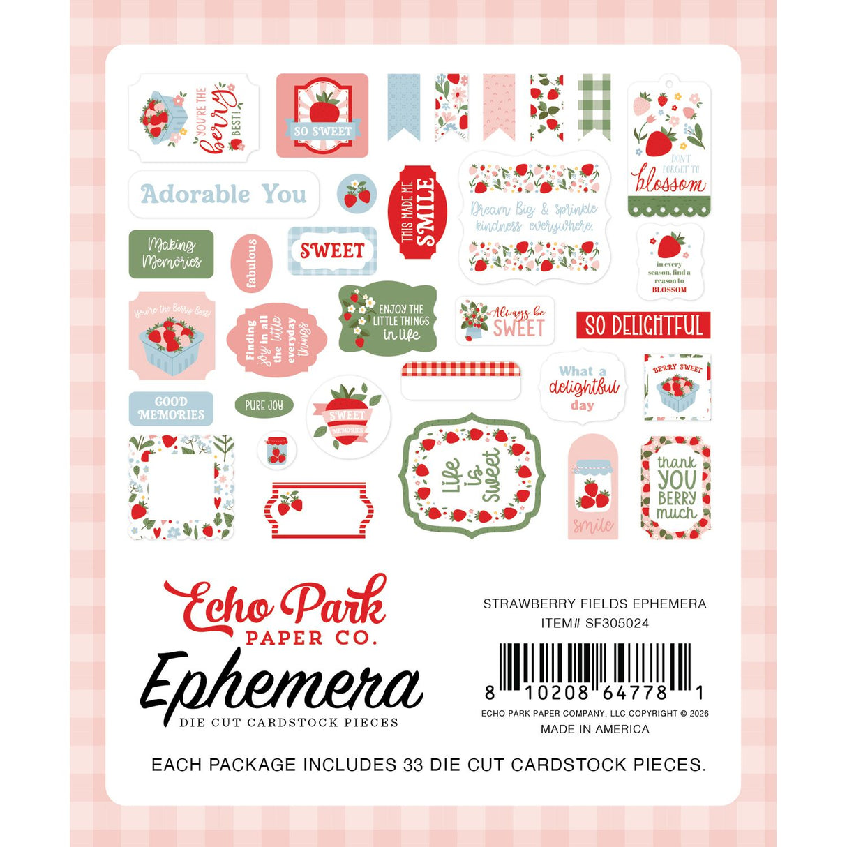 ***Pre-Order*** Echo Park - Strawberry Fields - Ephemera