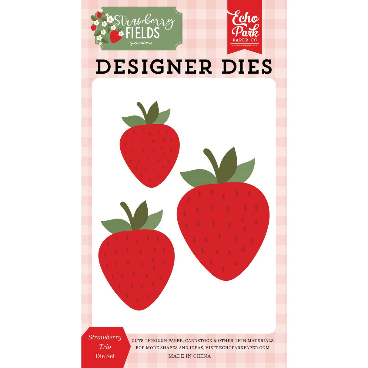 ***Pre-Order*** Echo Park - Strawberry Fields - Die Set - Strawberry Trio