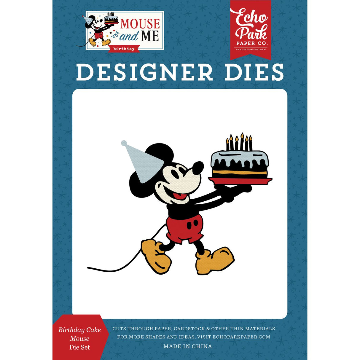 ***Pre-Order*** Echo Park - Mouse and Me Birthday - Die Set - Birthday Cake Mouse
