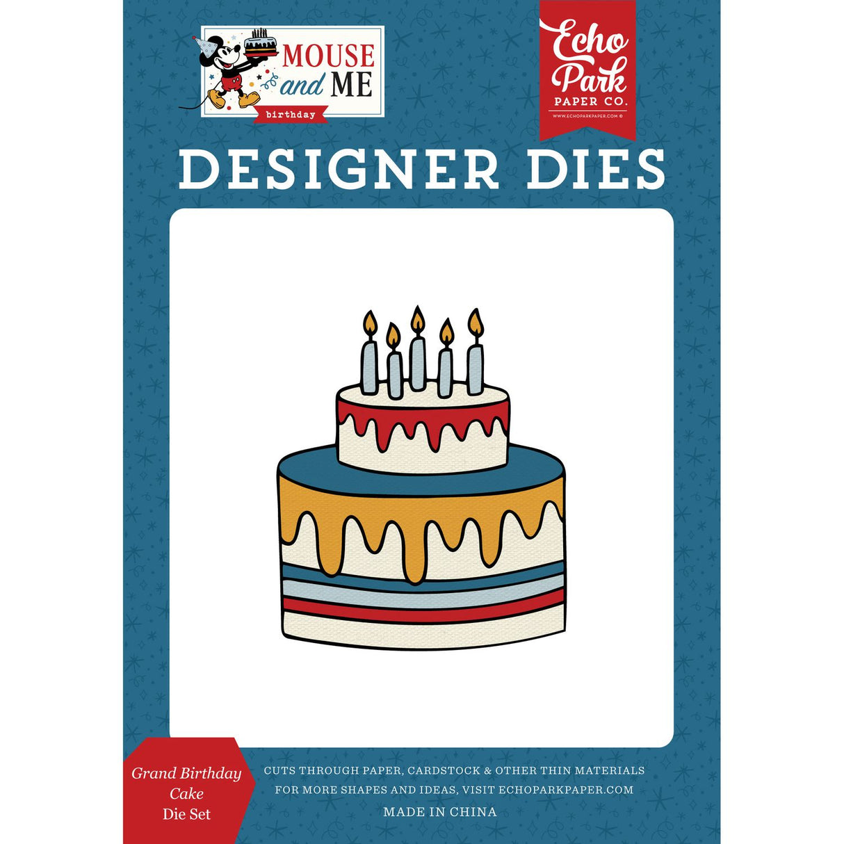 ***Pre-Order*** Echo Park - Mouse and Me Birthday - Die Set - Grand Birthday Cake