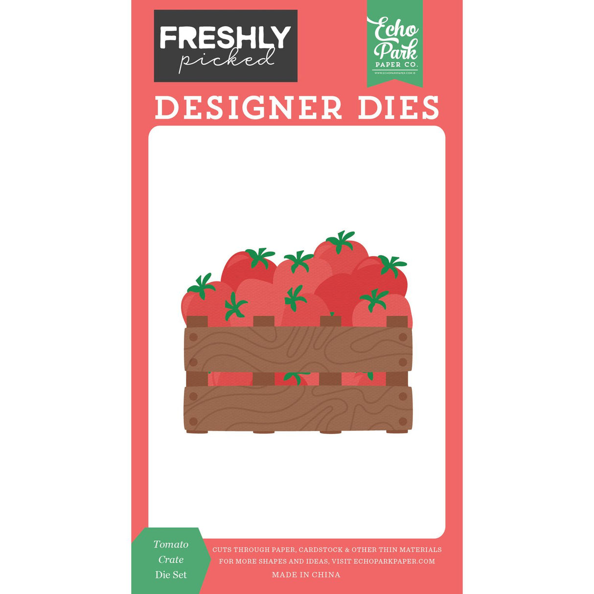 ***Pre-Order*** Echo Park - Freshly Picked - Die Set - Tomato Crate