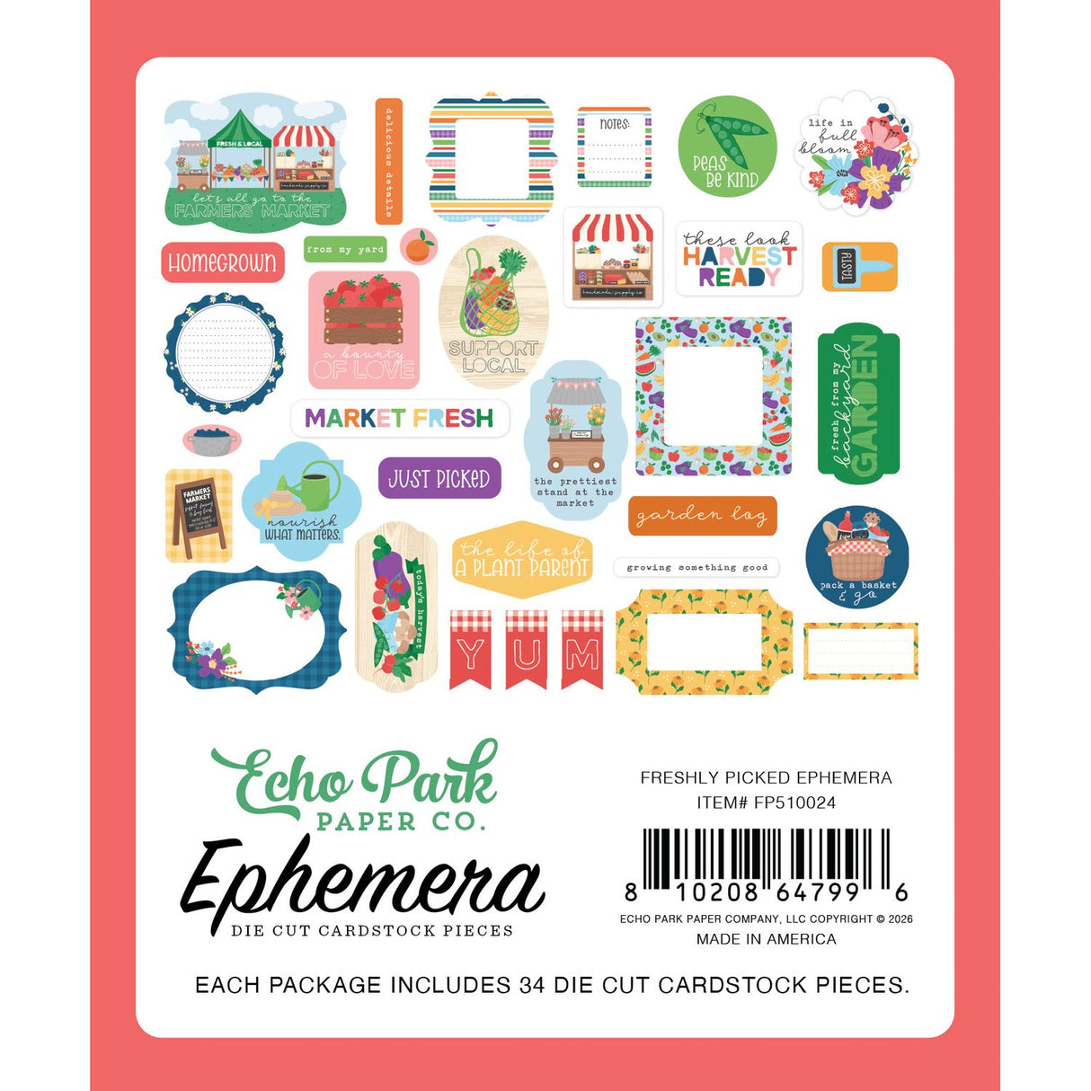 ***Pre-Order*** Echo Park - Freshly Picked - Ephemera