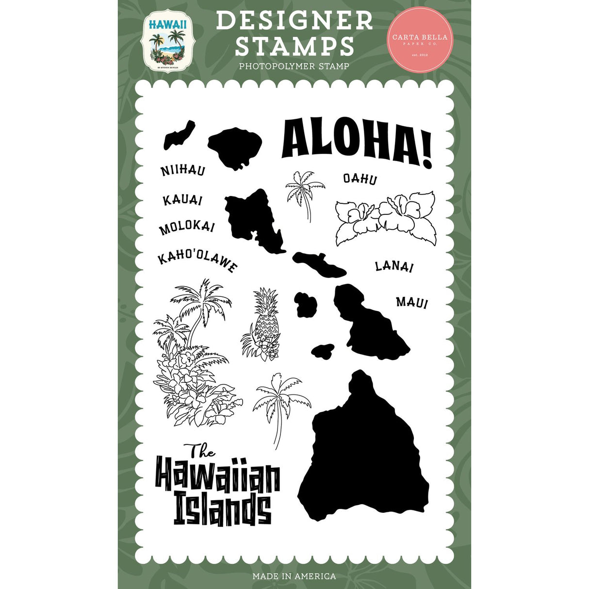 ***Pre-Order*** Carta Bella - Hawaii - Stamp Set - Hawaii