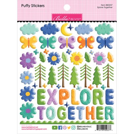 ***Pre-Order*** Bella Blvd - Adventure Awaits - Puffy Stickers