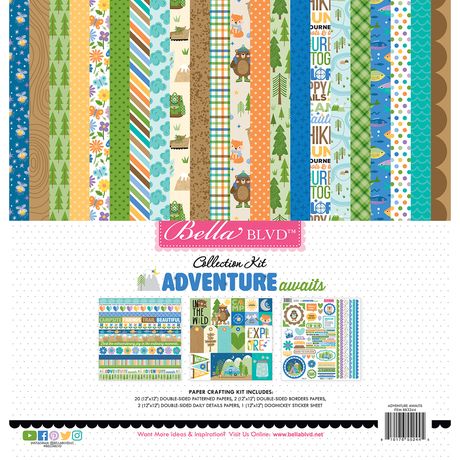 ***Pre-Order*** Bella Blvd - Adventure Awaits - Collection Kit 12"X12"