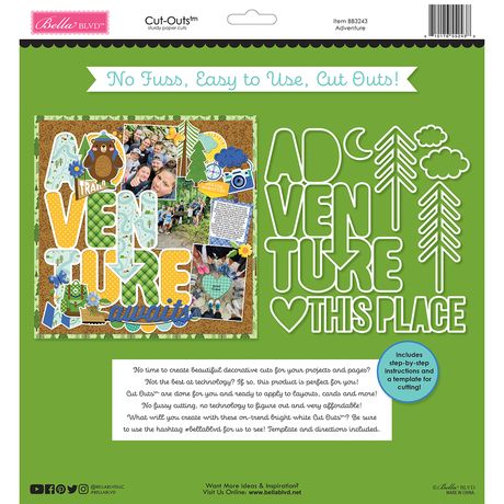 Bella Blvd - Adventure Awaits - Cut-Outs
