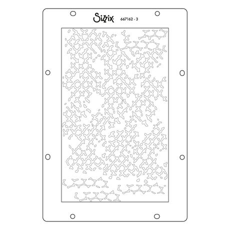 ***Pre-Order*** Sizzix - Vicki Boutin - A5 Stencil 4PK - Stitched Florals