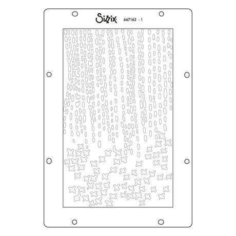 ***Pre-Order*** Sizzix - Vicki Boutin - A5 Stencil 4PK - Stitched Florals