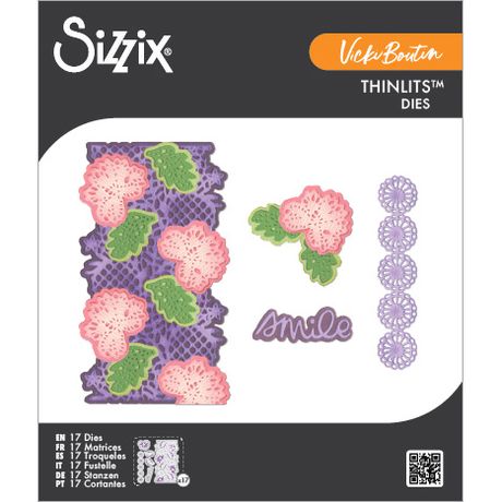 ***Pre-Order*** Sizzix - Vicki Boutin - Thinlits Die Set 11PK - Lovely Lace