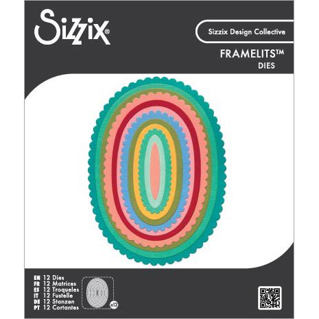 Sizzix - Framelit Die Set Fancy Ovals
