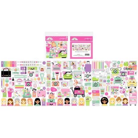 ***Pre-Order*** Doodlebug - Color Me Crafty - Odds & Ends Die-Cuts