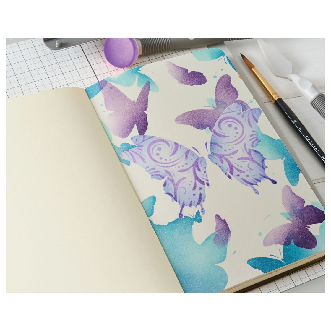 Sizzix - Layered Stencils 4PK Butterflies by Willow Wolfe