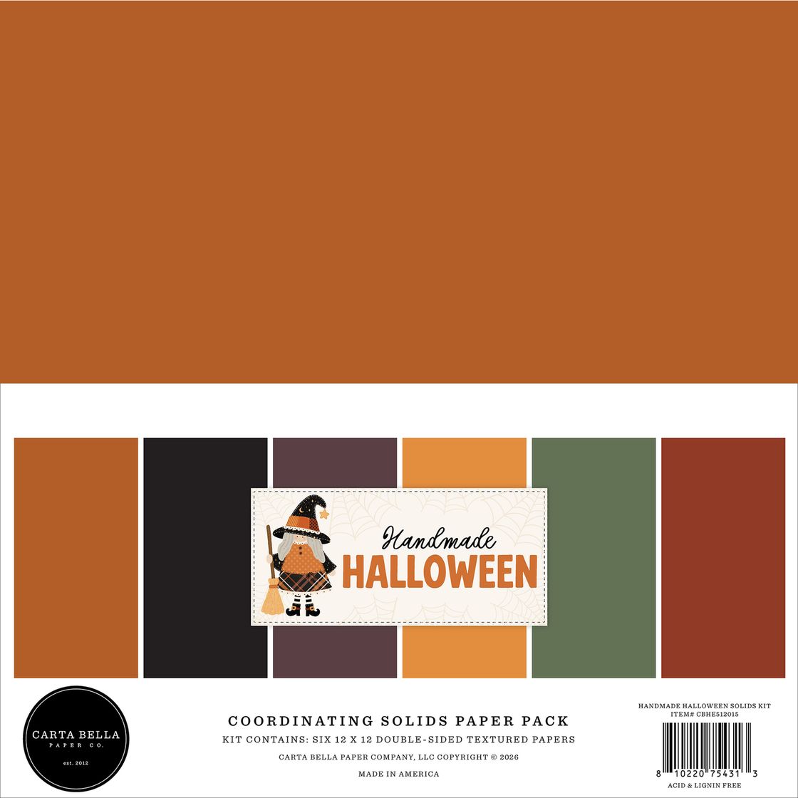 ***Pre-Order*** Carta Bella - Handmade Halloween - Solids Kit 12"X12"