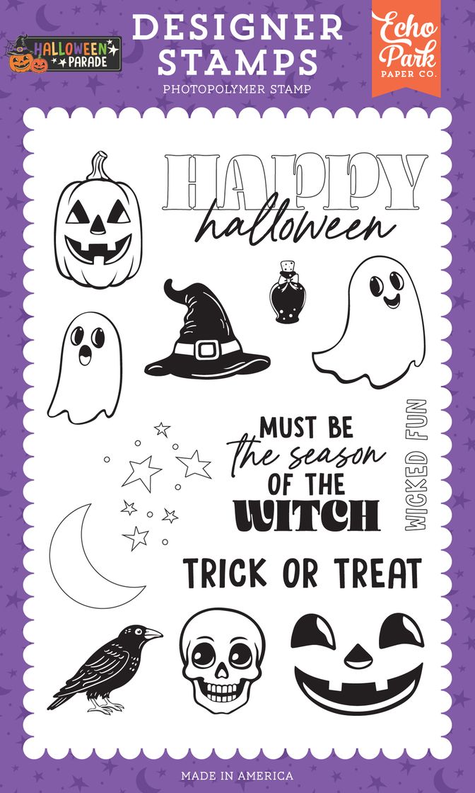 ***Pre-Order*** Echo Park - Halloween Parade - Stamp Set - Season of The Witch