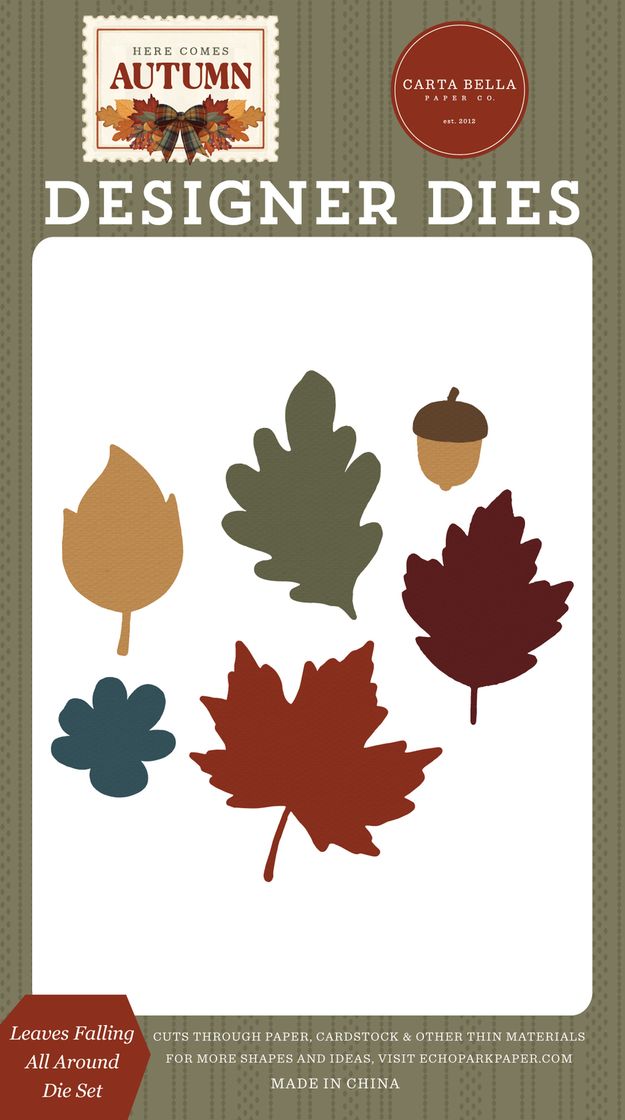 ***Pre-Order*** Carta Bella - Here Comes Autumn - Leaves Falling All Around Die Set