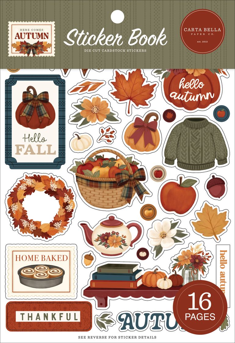 ***Pre-Order*** Carta Bella - Here Comes Autumn - Sticker Book