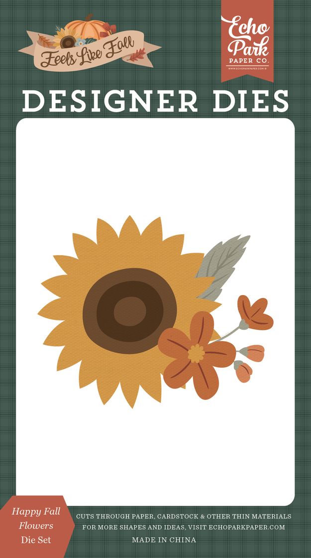 ***Pre-Order*** Echo Park - Feels Like Fall - Happy Fall Flowers Die Set