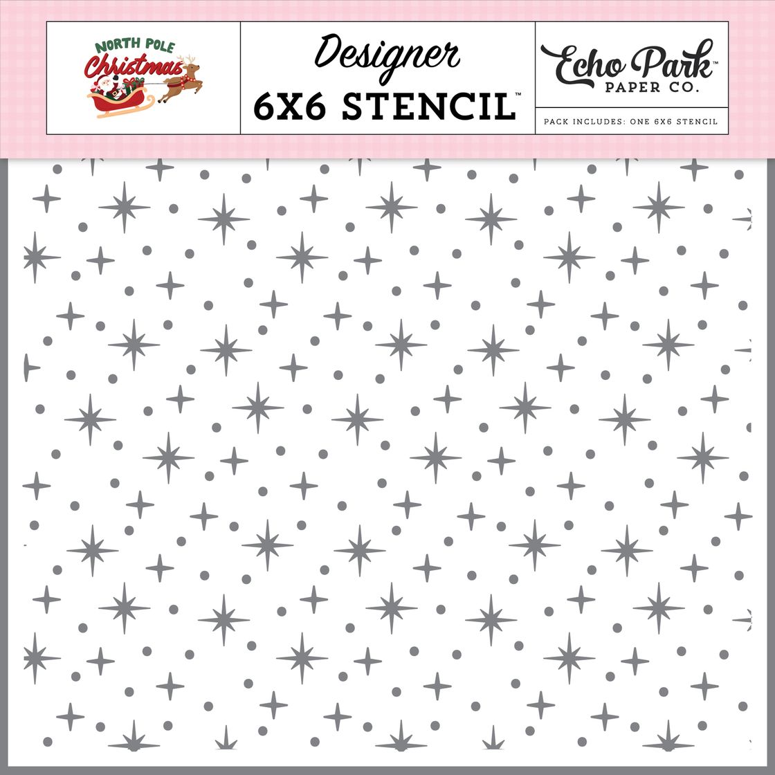 ***Pre-Order*** Echo Park - North Pole Christmas - Christmas Glimmer Stencil