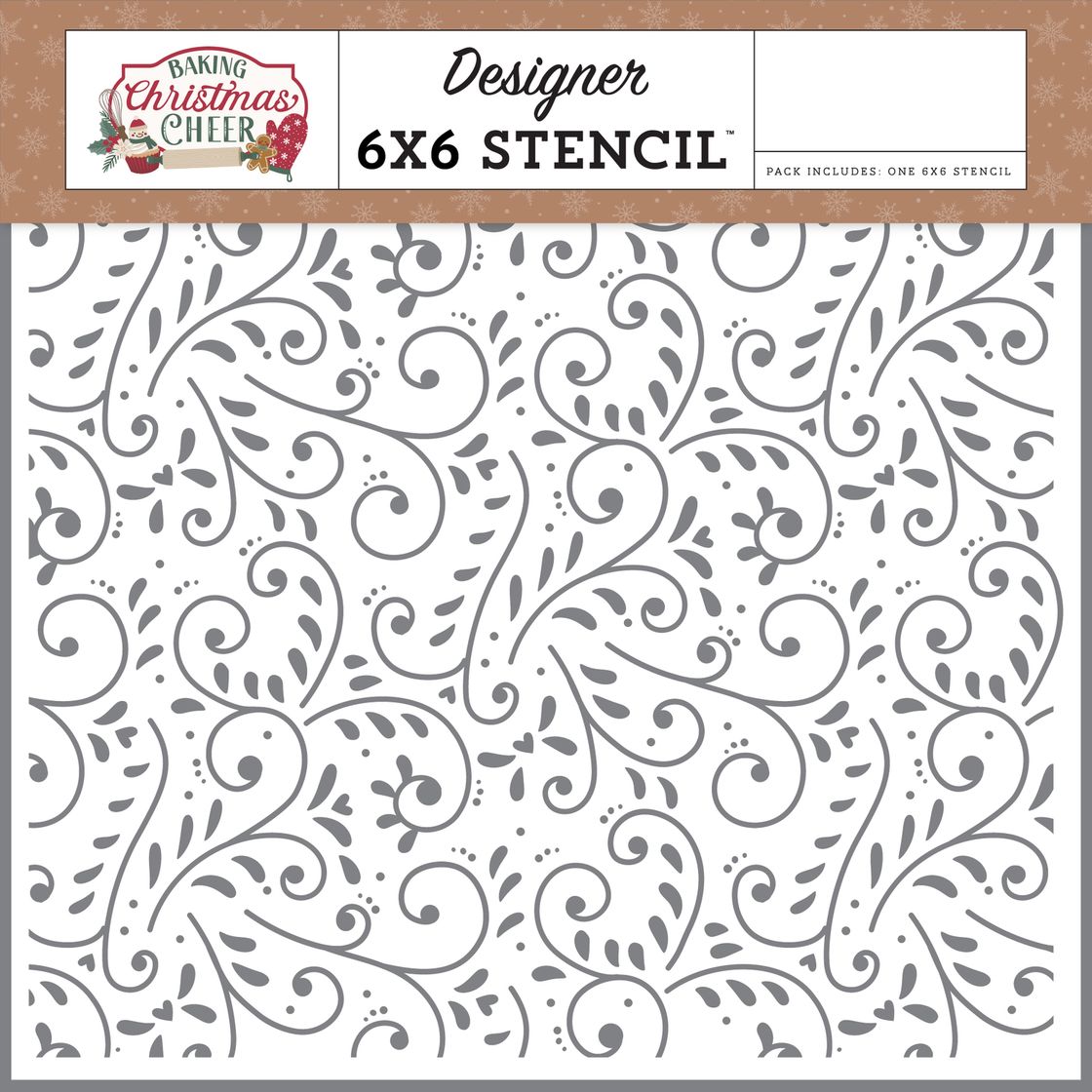 ***Pre-Order*** Echo Park - Baking Christmas Cheer - Decorative Icing Stencil