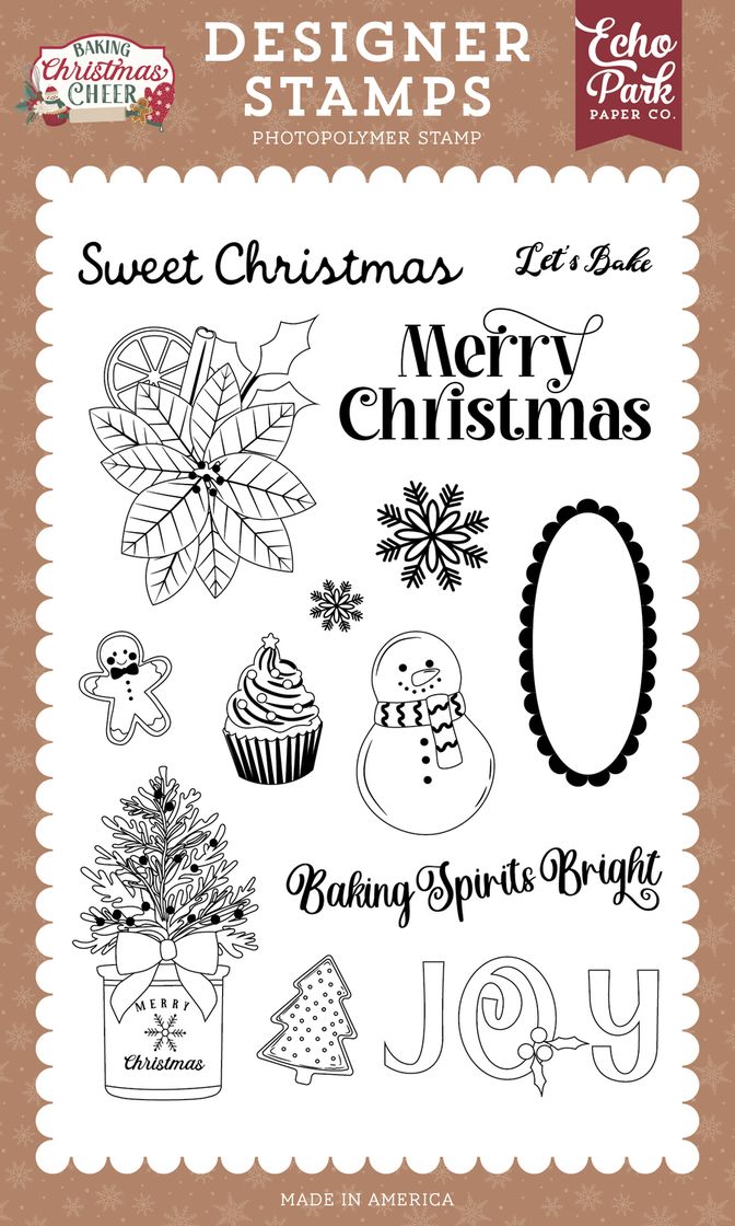 ***Pre-Order*** Echo Park - Baking Christmas Cheer - Sweet Christmas Stamp Set
