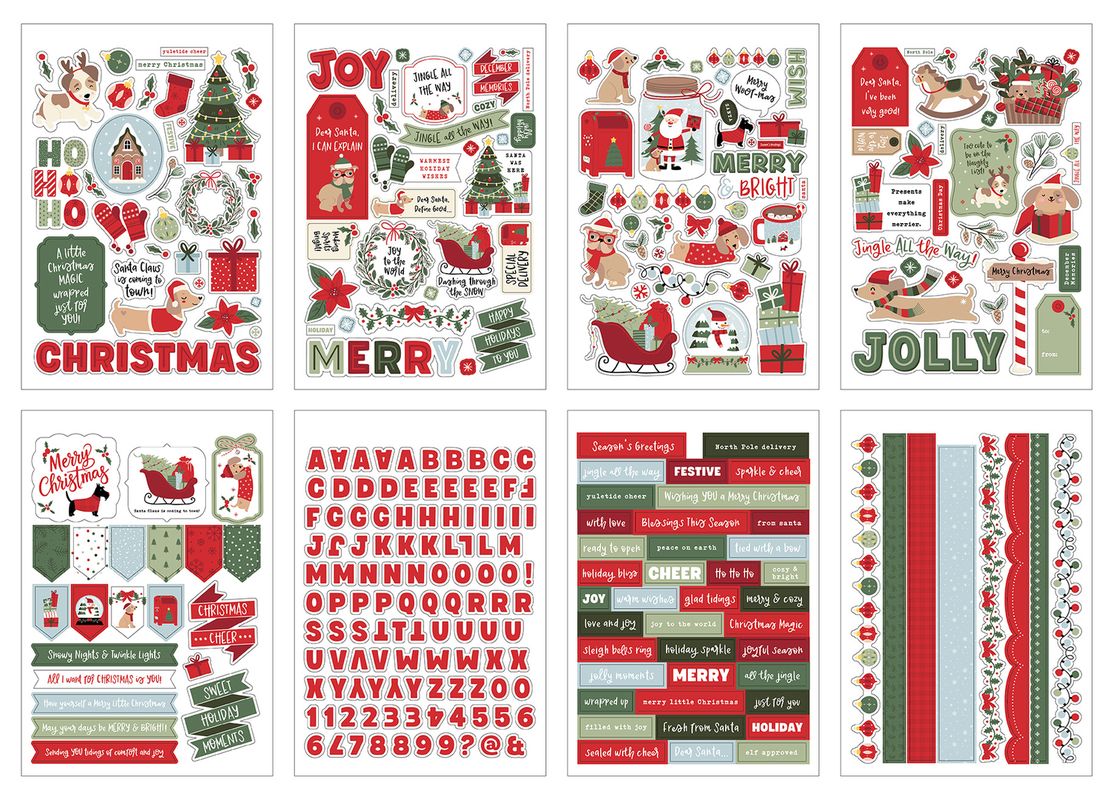 ***Pre-Order*** Echo Park - Here Comes Santa Paws - Sticker Book