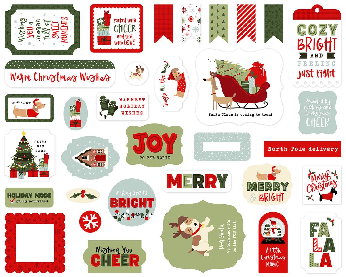 ***Pre-Order*** Echo Park - Here Comes Santa Paws - Ephemera
