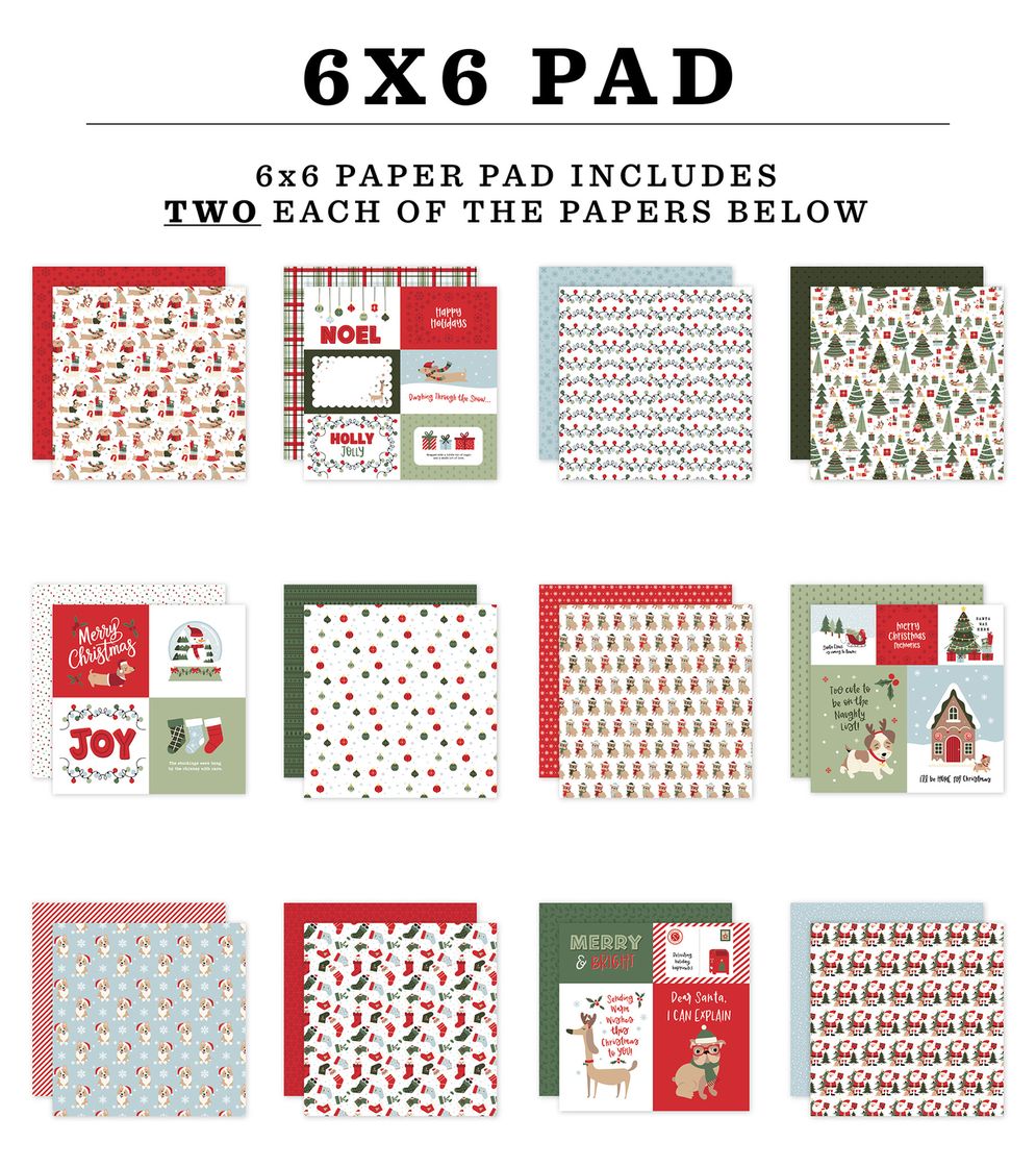 ***Pre-Order*** Echo Park - Here Comes Santa Paws - 6x6 Paper Pad