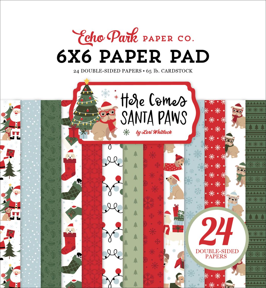 ***Pre-Order*** Echo Park - Here Comes Santa Paws - 6x6 Paper Pad
