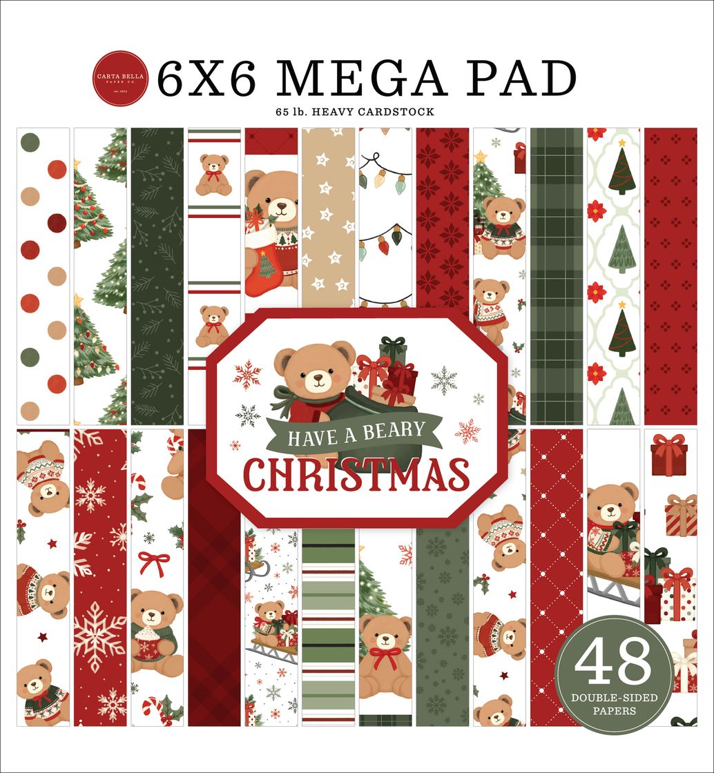 ***Pre-Order*** Carta Bella - Have A Beary Christmas - Cardmakers 6X6 Mega Pad