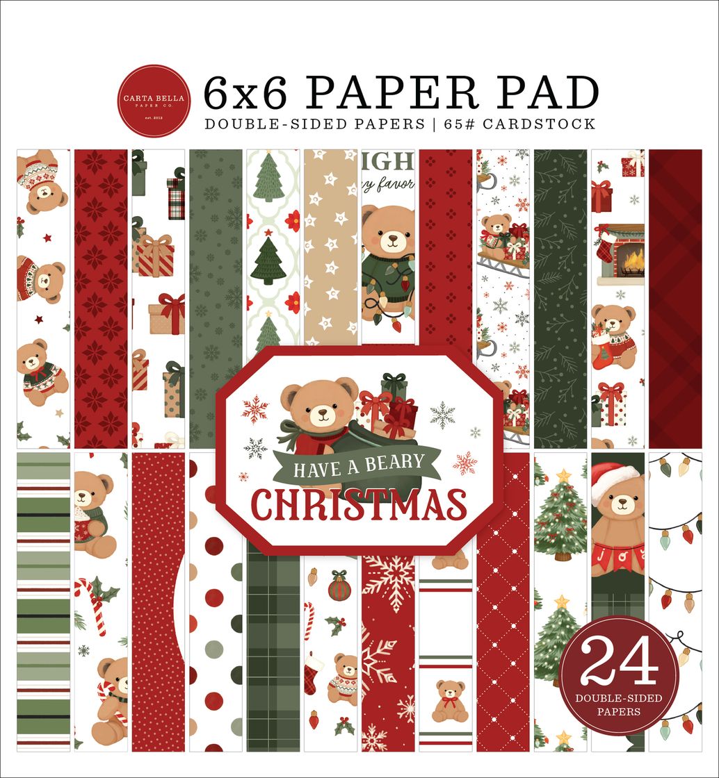***Pre-Order*** Carta Bella - Have A Beary Christmas - 6x6 Paper Pad