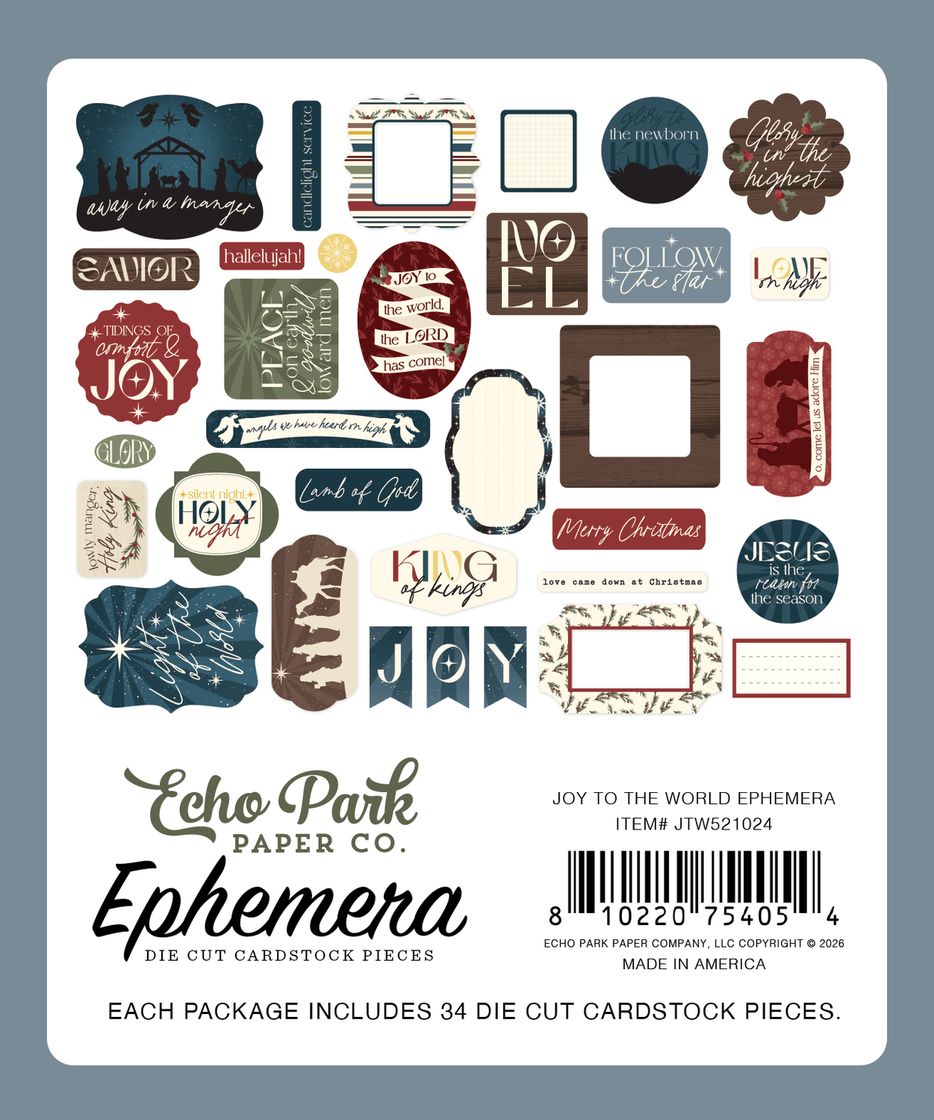 ***Pre-Order*** Echo Park - Joy To The World - Ephemera