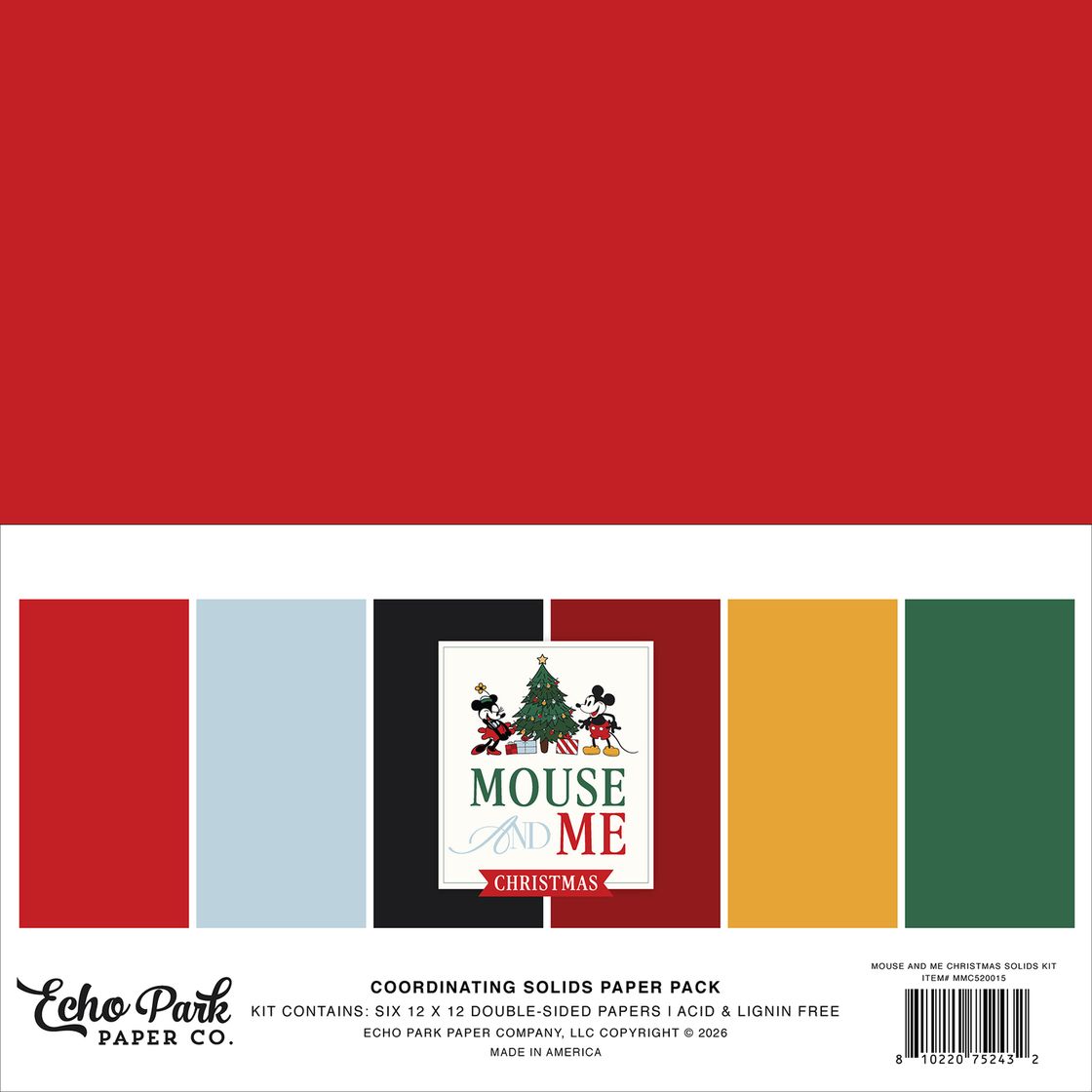 ***Pre-Order*** Echo Park - Mouse And Me Christmas - Solids Kit