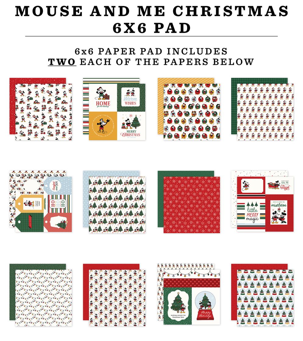 ***Pre-Order*** Echo Park - Mouse And Me Christmas - 6x6 Paper Pad