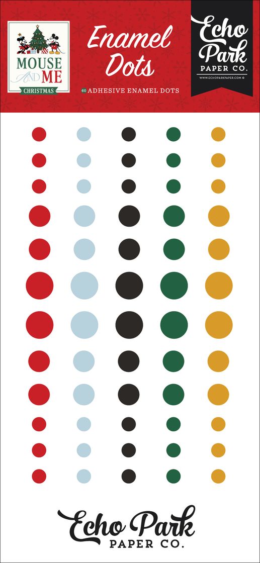 ***Pre-Order*** Echo Park - Mouse And Me Christmas - Enamel Dots