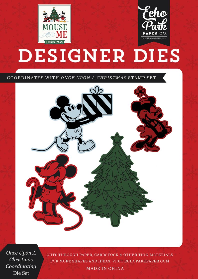 ***Pre-Order*** Echo Park - Mouse And Me Christmas - Once Upon A Christmas Coordinating Die Set