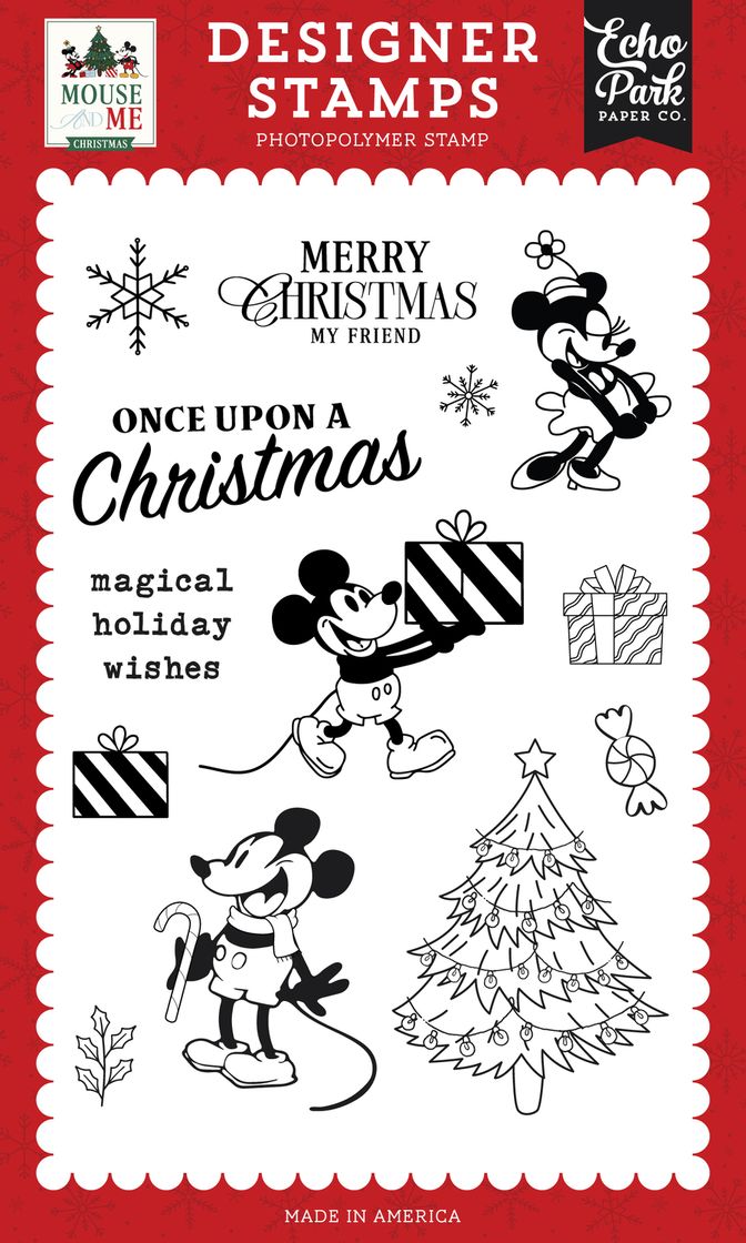***Pre-Order*** Echo Park - Mouse And Me Christmas - Once Upon A Christmas Stamp Set