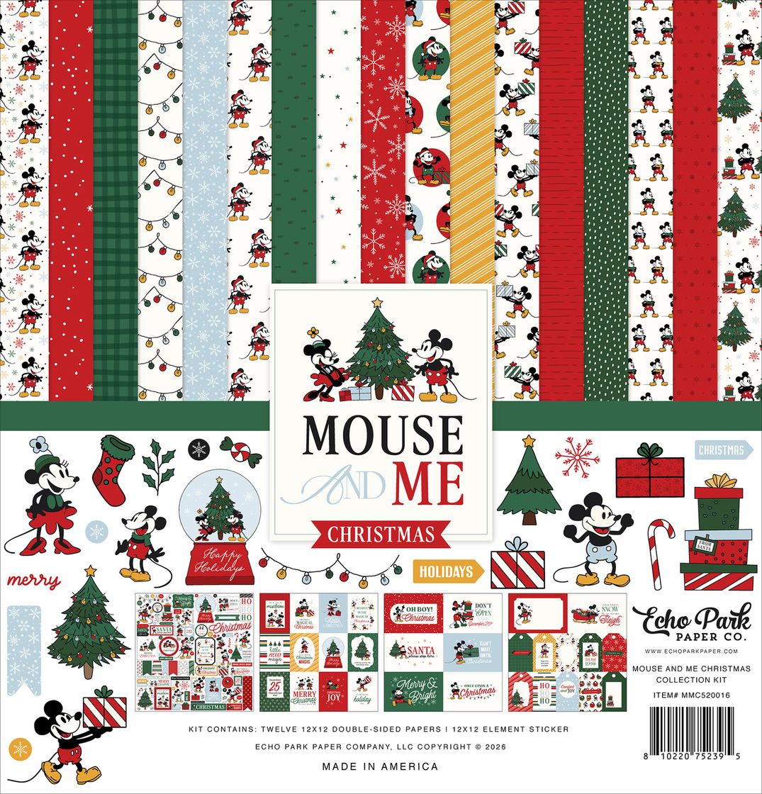 ***Pre-Order*** Echo Park - Mouse And Me Christmas - Collection Kit