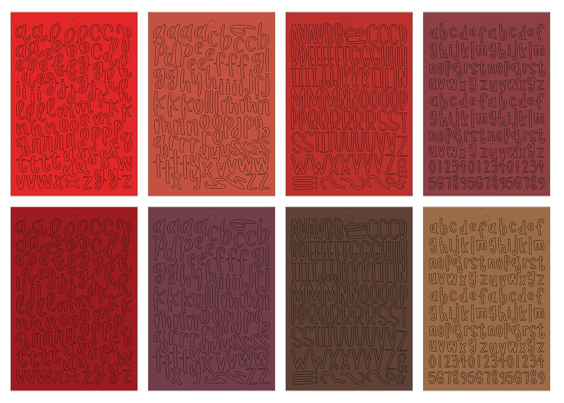 ***Pre-Order*** Echo Park - Essentials - Sticker Book - Alpha - Red