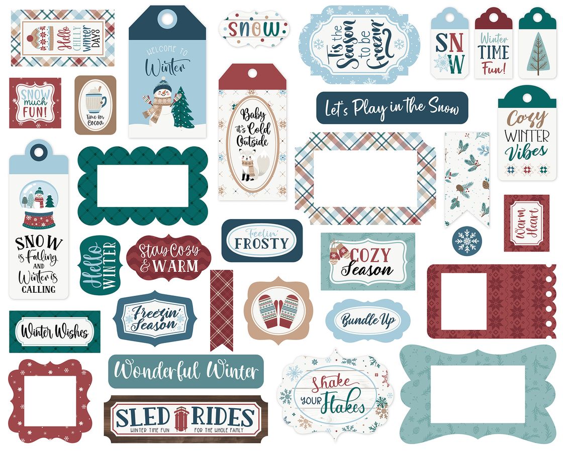 ***Pre-Order*** Echo Park - Wonderful Winter Days - Frames & Tags