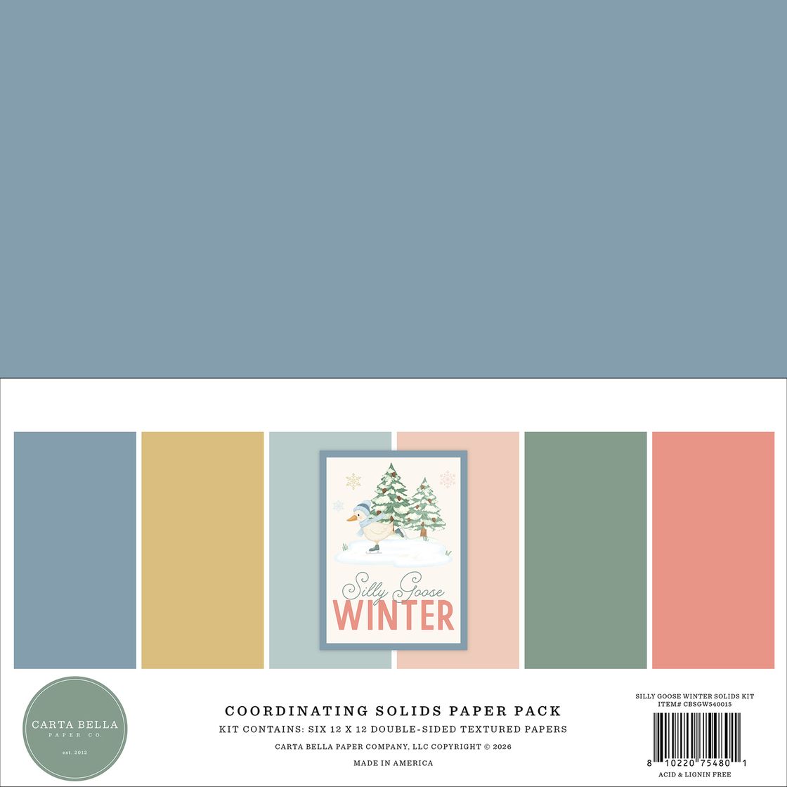 ***Pre-Order*** Carta Bella - Silly Goose Winter - Solids Kit