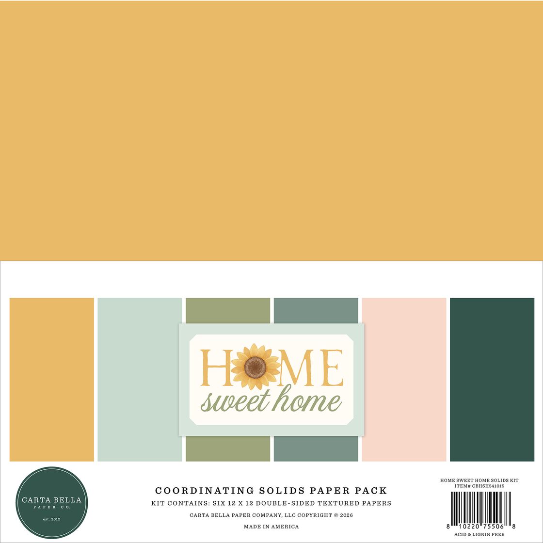 ***Pre-Order*** Carta Bella - Home Sweet Home - Solids Kit