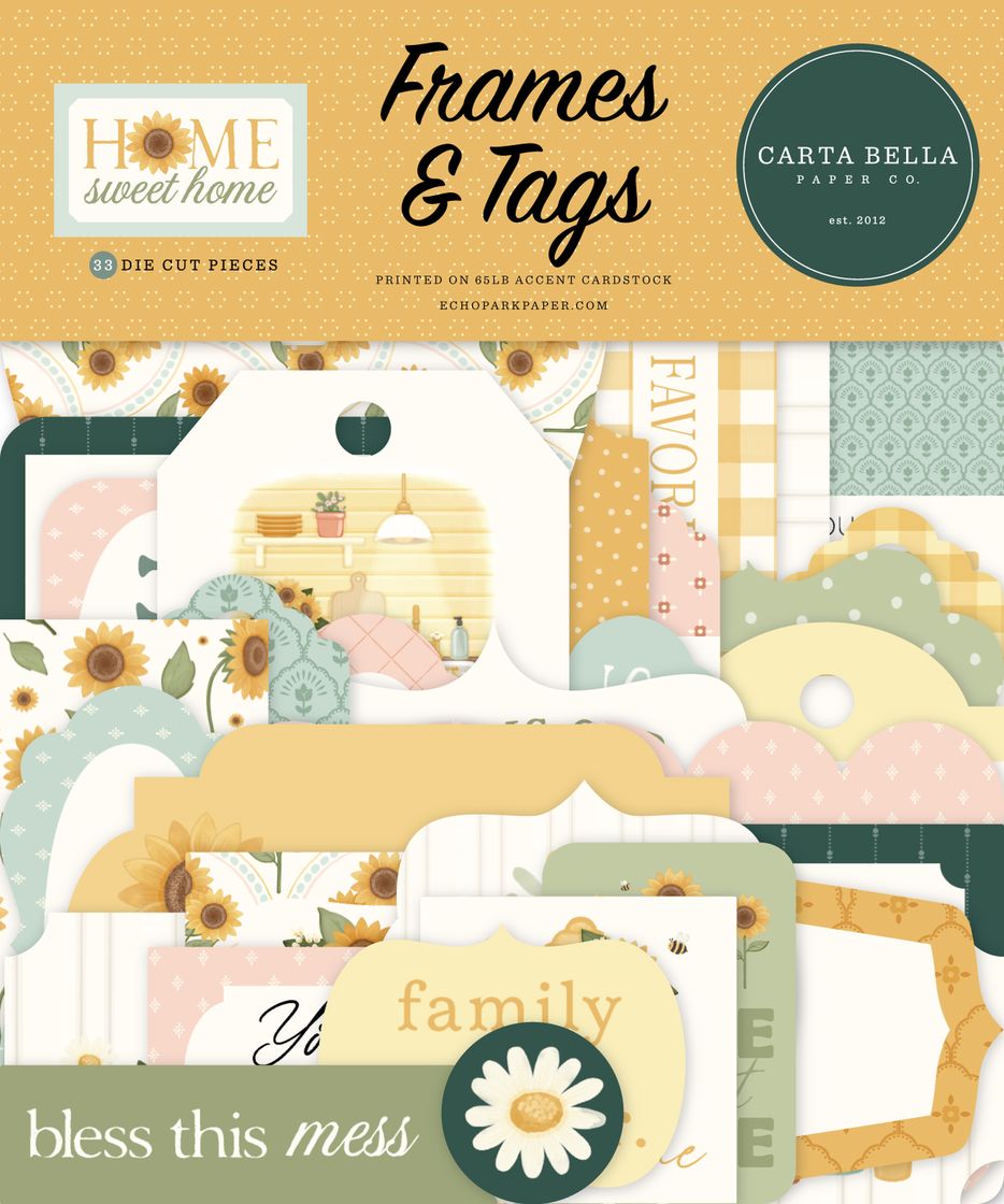 ***Pre-Order*** Carta Bella - Home Sweet Home - Frames & Tags