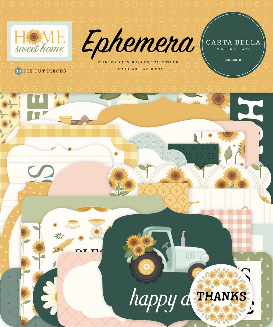 ***Pre-Order*** Carta Bella - Home Sweet Home - Ephemera