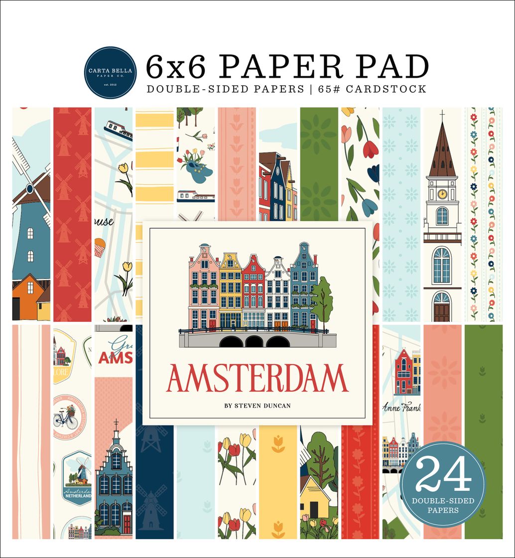 ***Pre-Order*** Carta Bella - Amsterdam - 6x6 Paper Pad