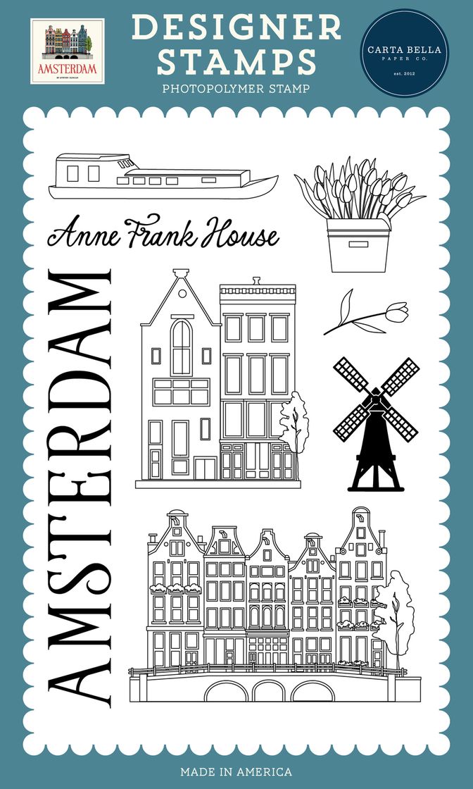 ***Pre-Order*** Carta Bella - Amsterdam - Stamp Set